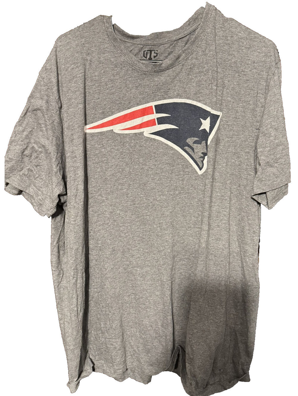New England Patriots T-Shirt Men XL Gray NFL Football